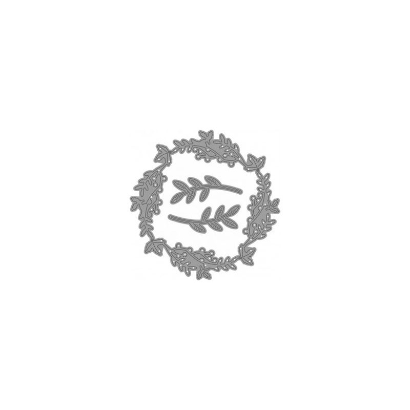 Fustella sottile GHIRLANDA 3 sogg. 90x90mm. Utilizzabili con macchine oltre 80mm. Isabella WILER ISA4