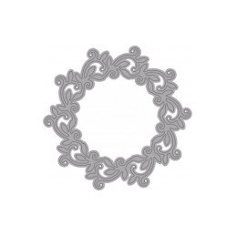 Fustella sottile GHIRLANDA. 100x100mm. Utilizzabili con macchine oltre 80mm. Isabella WILER ISA4.