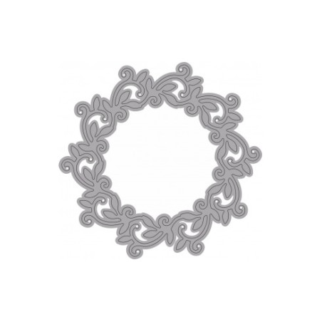 Fustella sottile GHIRLANDA. 100x100mm. Utilizzabili con macchine oltre 80mm. Isabella WILER ISA4.