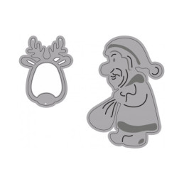 Fustella sottile NATALE 2 SOGG. Utilizzabili con ROSA80 - VIOLA80.