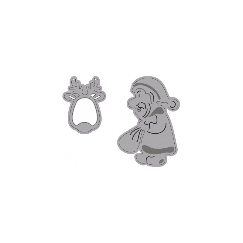 Fustella sottile NATALE 2 SOGG. Utilizzabili con ROSA80 - VIOLA80.