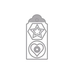 Fustella sottile NATALE 9 soggetti. Utilizzabili con Rosa80 - Viola80.