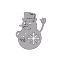 Fustella sottile PUPAZZO NEVE. Utilizzabili con ROSA80 - VIOLA80.