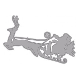 Fustella sottile SANTA CLAUS C/SLITTA. Utilizzabili con ROSA80 - VIOLA80.