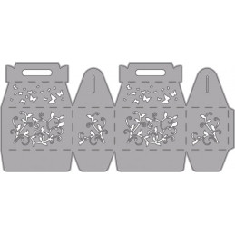 Fustella sottile scatola (90x53x53mm)x Fustellatrice f.to A4