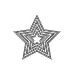 Fustella sottile stelle 78x78mm.x Fustellatrice f.to A4
