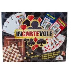 Gioco da tavolo Incartevole carte e dama