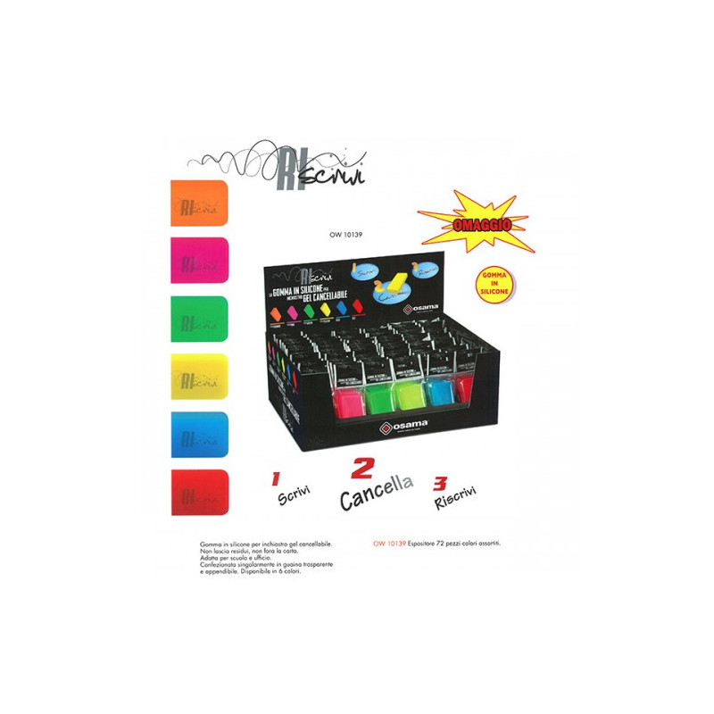 Gomma Riscrivi vari colori
