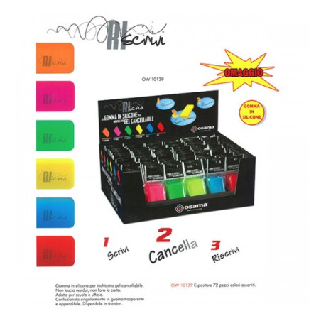Gomma Riscrivi vari colori