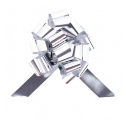 Gran fiocco 31 mm argento metallizzato