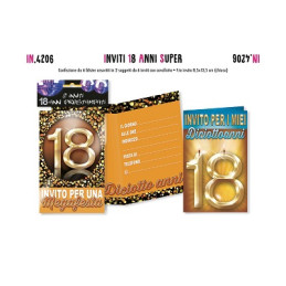 Inviti 18 anni 6pz