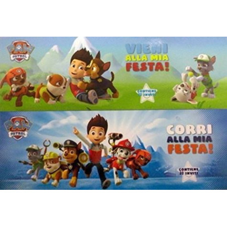 Inviti Paw Patrol 30pz
