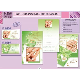 Inviti promessa matrimonio 10pz