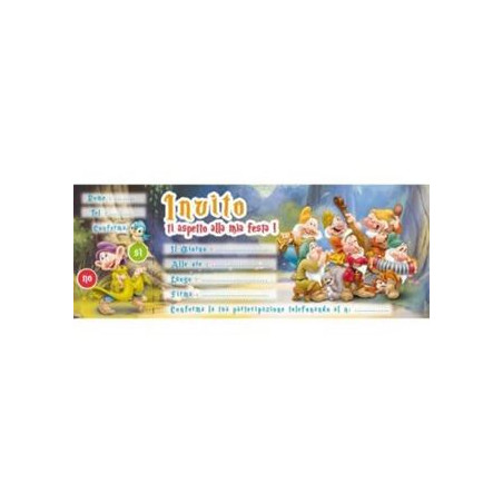 Inviti sette nani 20fg