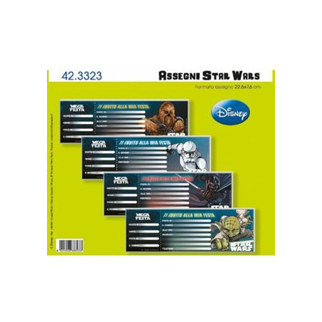 Inviti Star Wars 15pz