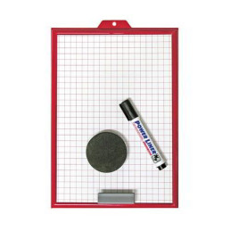 Lavagna cancellabile A4 con pennarello e cancellino
