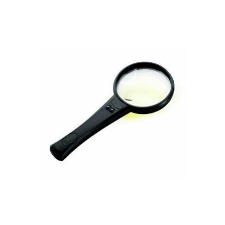 lente di ingrandimento con lentino e luce a 2 LED