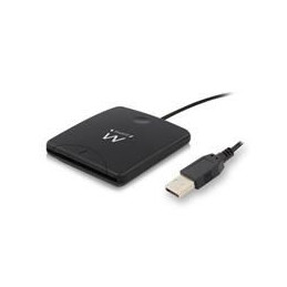 Lettore smart card firma digitale -Ewent EW1052 Nero USB 2.0