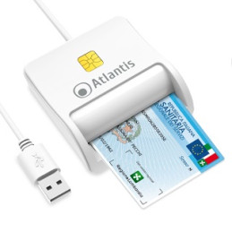 Lettore smart card firma digitale Atlantis USB 2.0