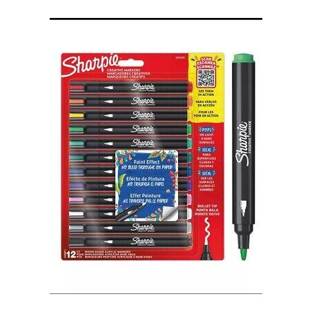 Marker sharpie acrilici 12pz