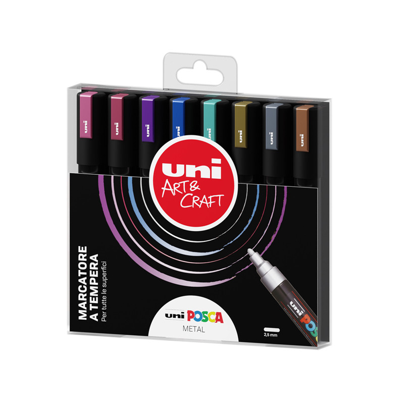 Marker Uni Posca PC5 8pz metal