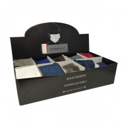 Mascherina adulti varie fantasie  riutilizzabile, lavabile fino a 10 volte art.16 comma 2 D-.M.17 Marzo 2020 n.18