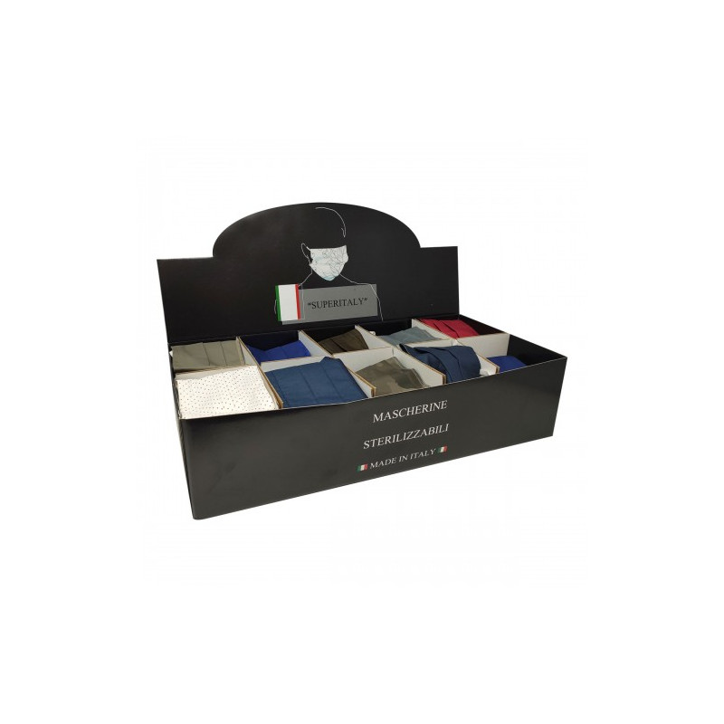 Mascherina adulti varie fantasie  riutilizzabile, lavabile fino a 10 volte art.16 comma 2 D-.M.17 Marzo 2020 n.18