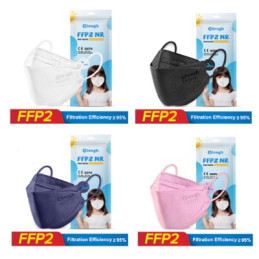 Mascherina FFP2 x bambini bianche 10pz Certificate CE - Becco Anatra -