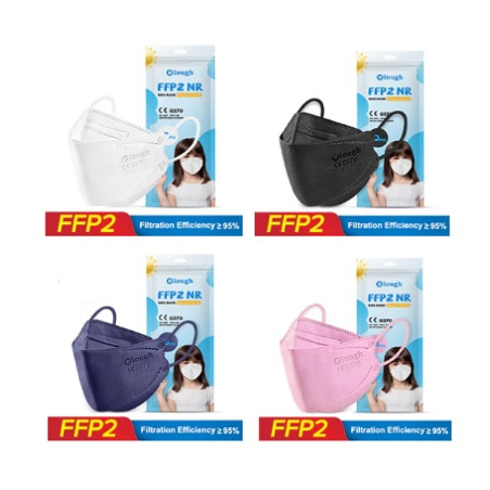 Mascherina FFP2 x bambini bianche 10pz Certificate CE - Becco Anatra -