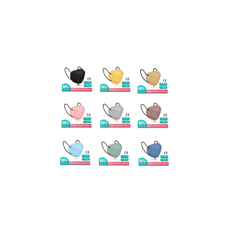 Mascherina FFP2- KN95 ROSA - 10 pz