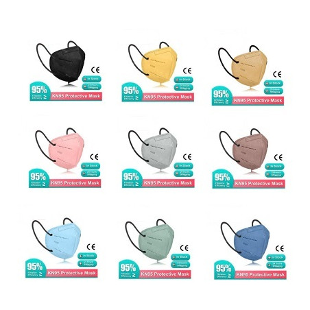 Mascherina FFP2- KN95 ROSA - 10 pz