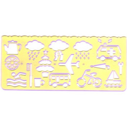 Mascherine colorate varie figure 15x7