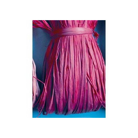 Matassina di Rafia naturale rosa fuxia gr50