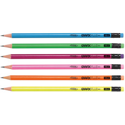 Matita con gomma grafix Fluo 065  hb n.2 HI-TEXT