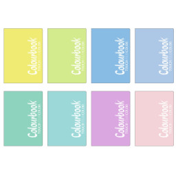 Maxi quaderno brossurato pastello 96fg Colourbook 1rigo  (list.€4,20)
