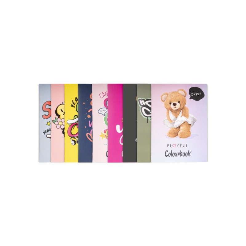 Maxi quaderno Colourbook plus 100gr - 10f  Funny and Bears