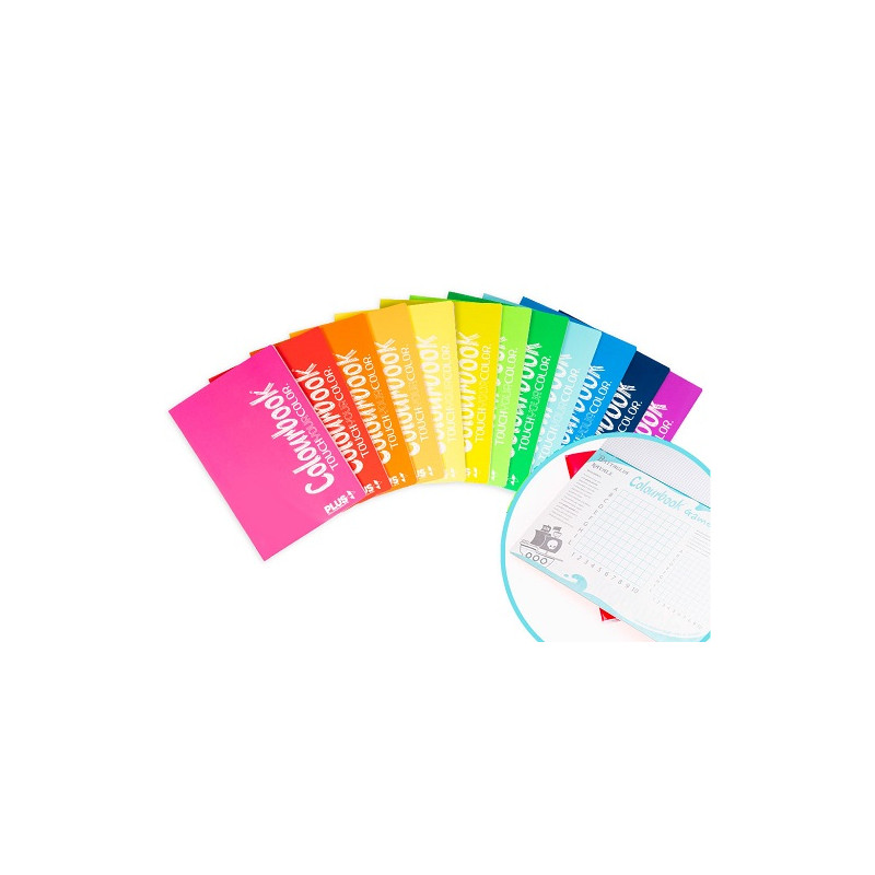 Maxi quaderno Colourbook Plus 100gr - rigo C  96ff