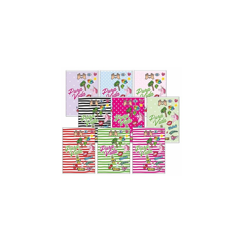 Maxi quaderno colourbook Pura vida 18 1 rigo