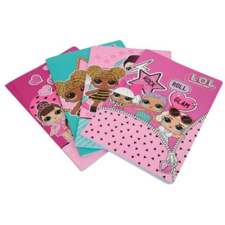 Maxi quaderno LOL 40fg / 80pg - rigo 10mm