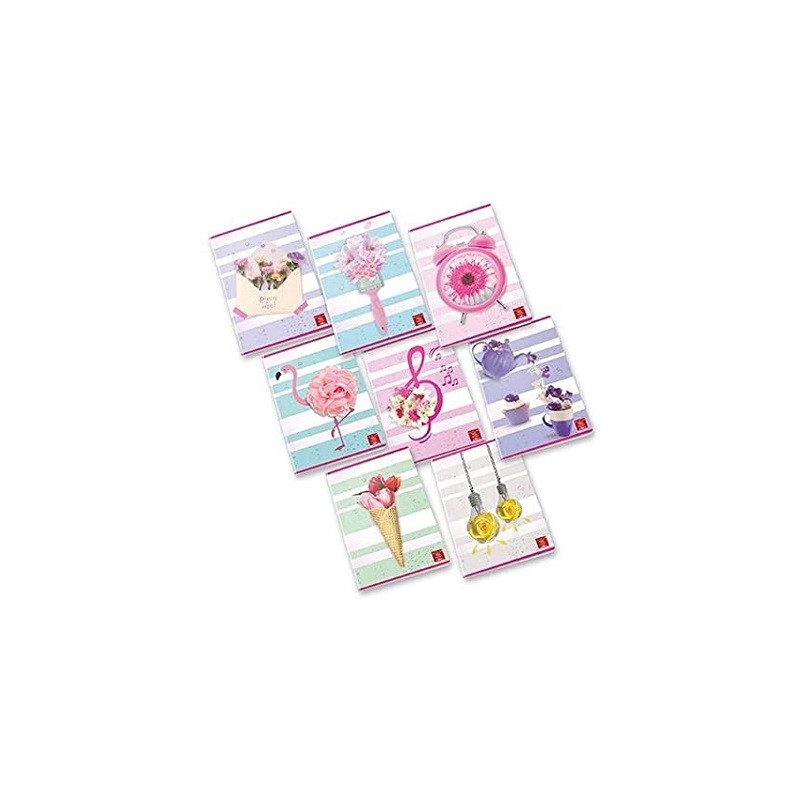 Maxi quaderno Pigna Floral Fancy 48fg / 96pg - rigo 1 rigo