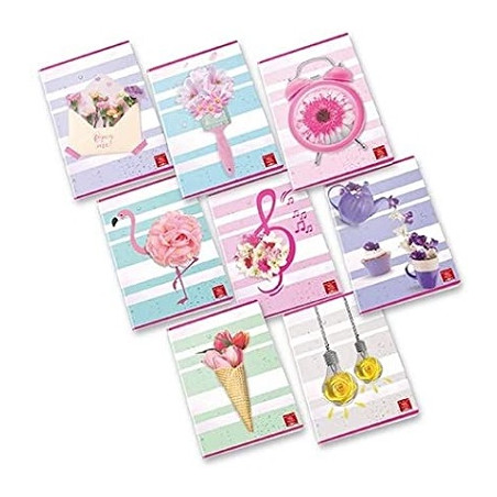 Maxi quaderno Pigna Floral Fancy 48fg / 96pg - rigo 1 rigo