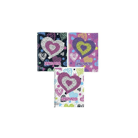 Maxi quaderno Seven girl  SHINEHEART rig.Q