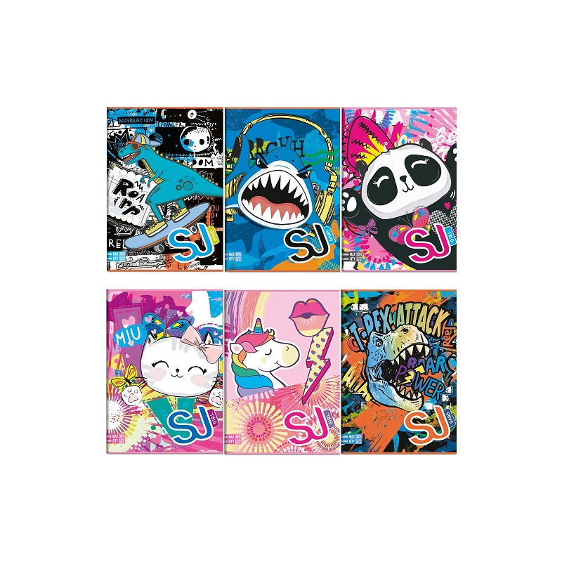 Maxi quaderno Seven sj gang animal Flip 3D b-g- rigatura C rigo 4 e 5 elementare (€2,50)