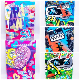 Maxi quaderno Seven sj gang wondrous rigatura Quadretti 10mm 1 e 2 elementare (€2,50)