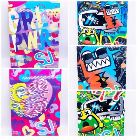 Maxi quaderno Seven sj gang wondrous rigatura Quadretti 10mm 1 e 2 elementare (€2,50)