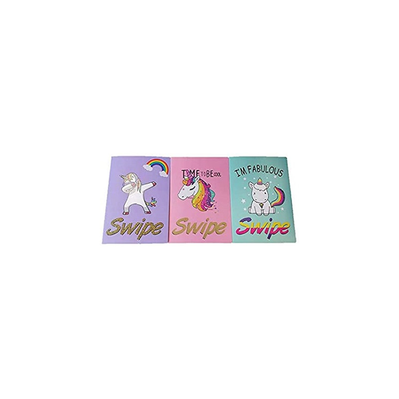 Maxi quaderno SWIPE Unicorno 60fg / 120pg - rigo B