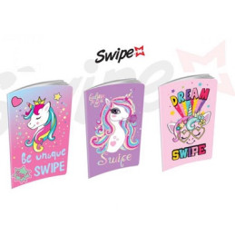 Maxi quaderno SWIPE Unicorno 60fg / 120pg - rigo C