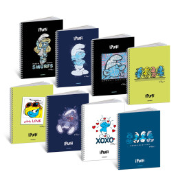 Maxi spiralato  I Puffi quadr.5mm