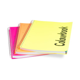 Maxi spiralato A4 colourbook 5mm 140fg bordi colorati