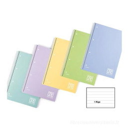 Maxi spiralato A4 One Color PPL pastello 1 rigo 80fg